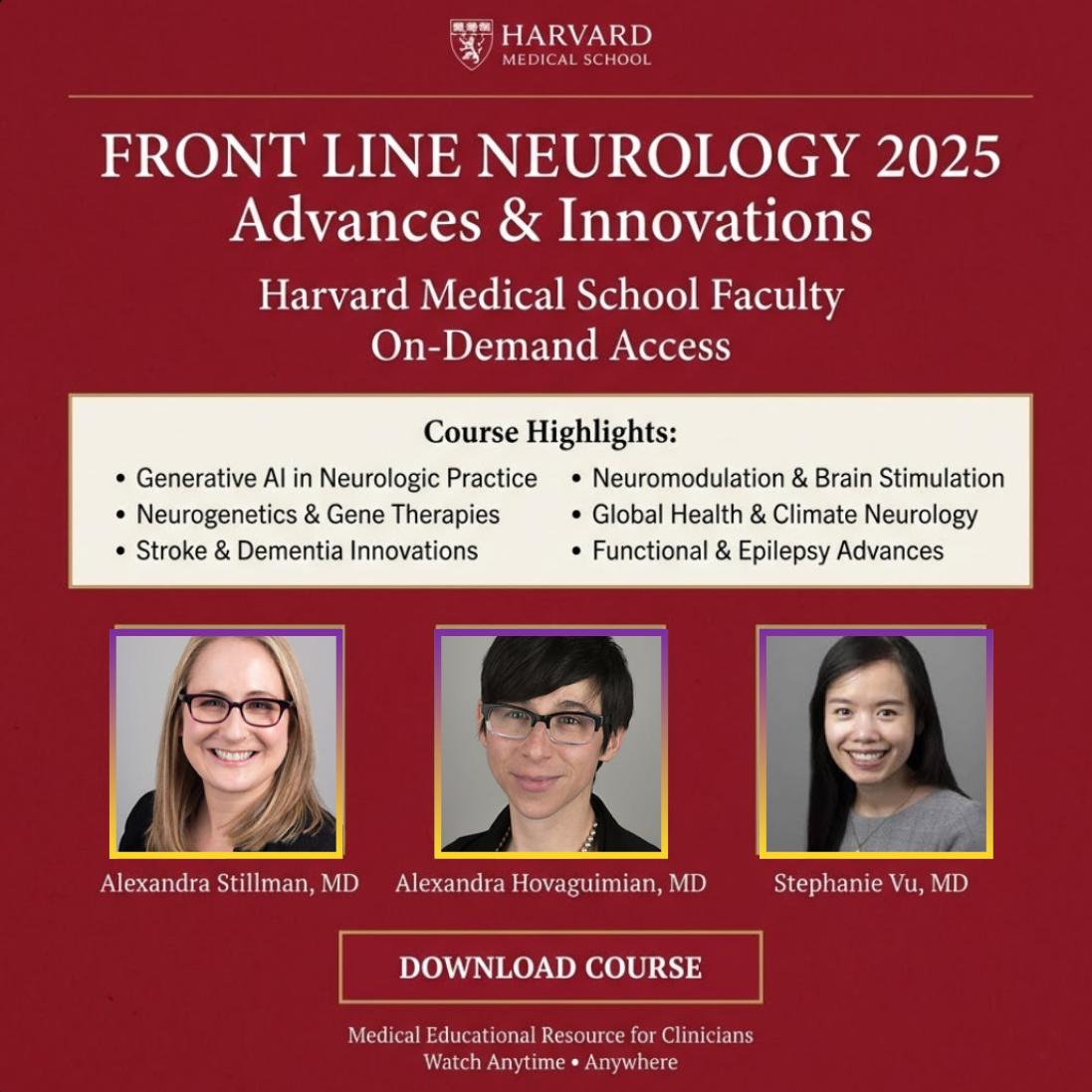 Harvard Front Line Neurology Advances and Innovations - 2025 Update - Image 4